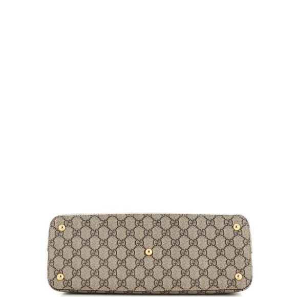 Gucci Linea A Convertible Tote GG Coated Canvas Medium Brown - Picture 4 of 9